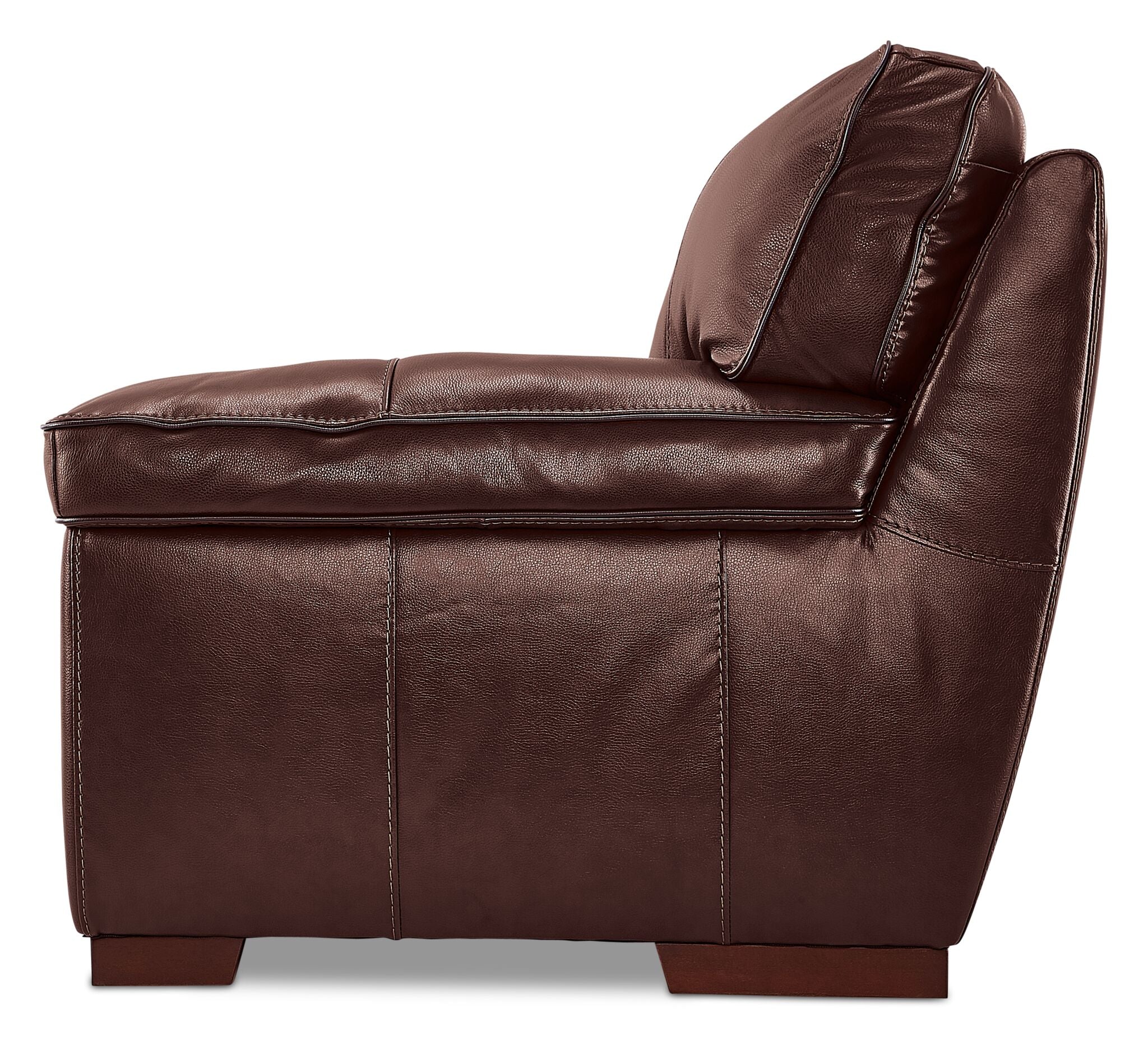 Stampede Leather Loveseat - Hazelnut