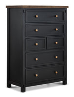 Stormy Ridge 6-Drawer Chest - Slate Black, Chicory