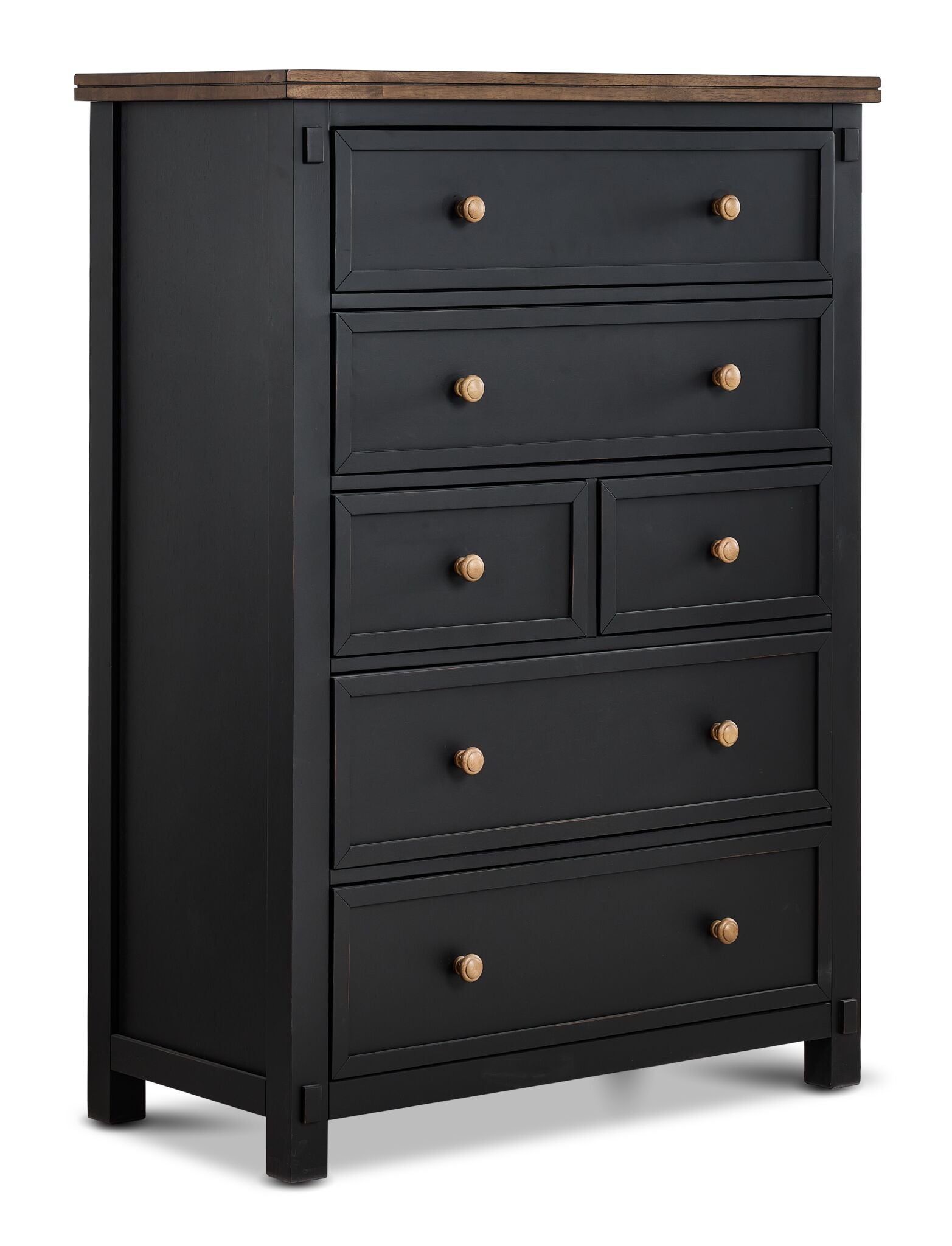 Stormy Ridge 6-Drawer Chest - Slate Black, Chicory