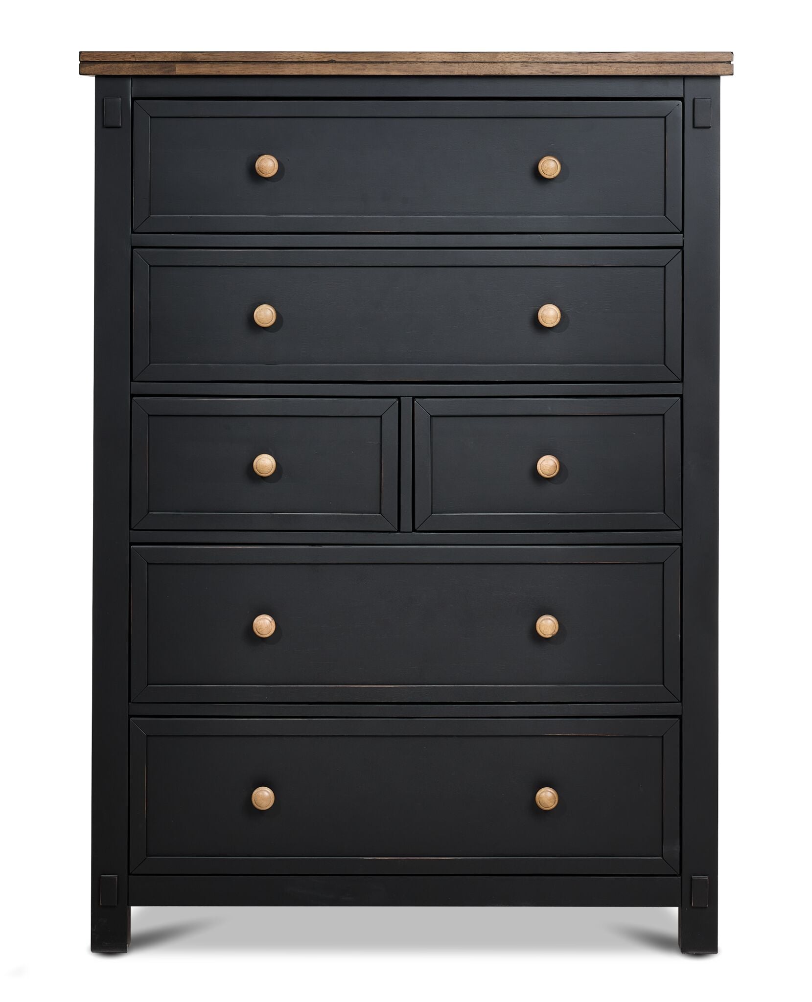 Stormy Ridge 6-Drawer Chest - Slate Black, Chicory