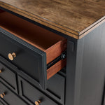 Stormy Ridge 6-Drawer Chest - Slate Black, Chicory