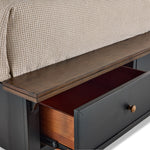 Stormy Ridge 3 - Piece Queen Storage Bed - Slate Black, Chicory