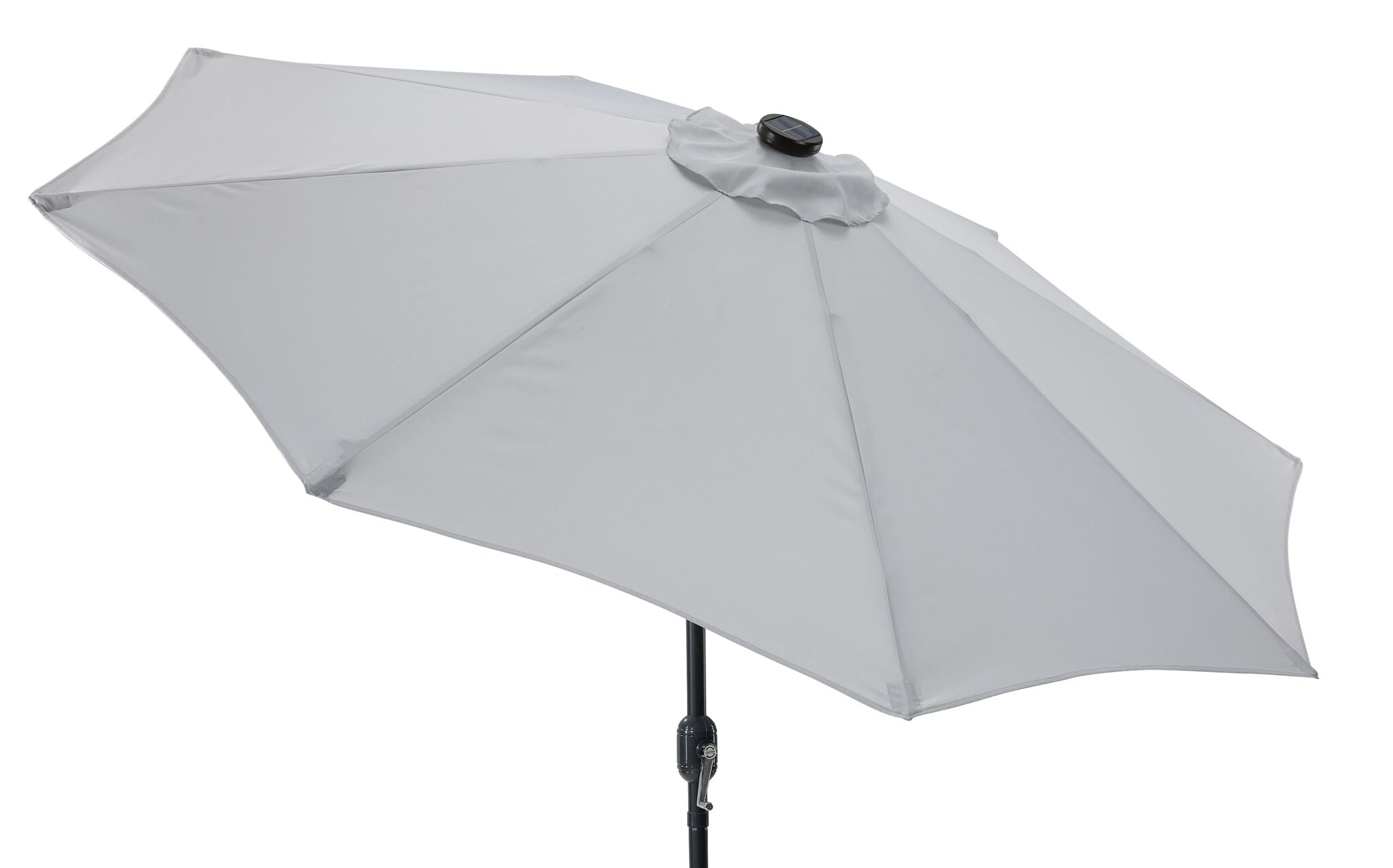 Sunray 9' Led Light Outdoor Umbrella - Grey