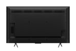 Back view of TCL 50-inch 4K Smart TV showing textured back panel and stand feet