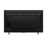 Rear view of the TCL 55-inch M8L Series 4K UHD HDR Mini-LED Smart TV with Google TV showing the black back panel and two feet