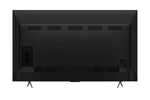 Back view of TCL 75-inch 4K Smart TV showing textured back panel and stand feet