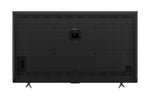 Back view of TCL 85-inch 4K Smart TV showing textured back panel and stand feet