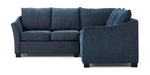 Tami 2-Piece Sectional with Left-Facing Loveseat - Dexter Dark Blue
