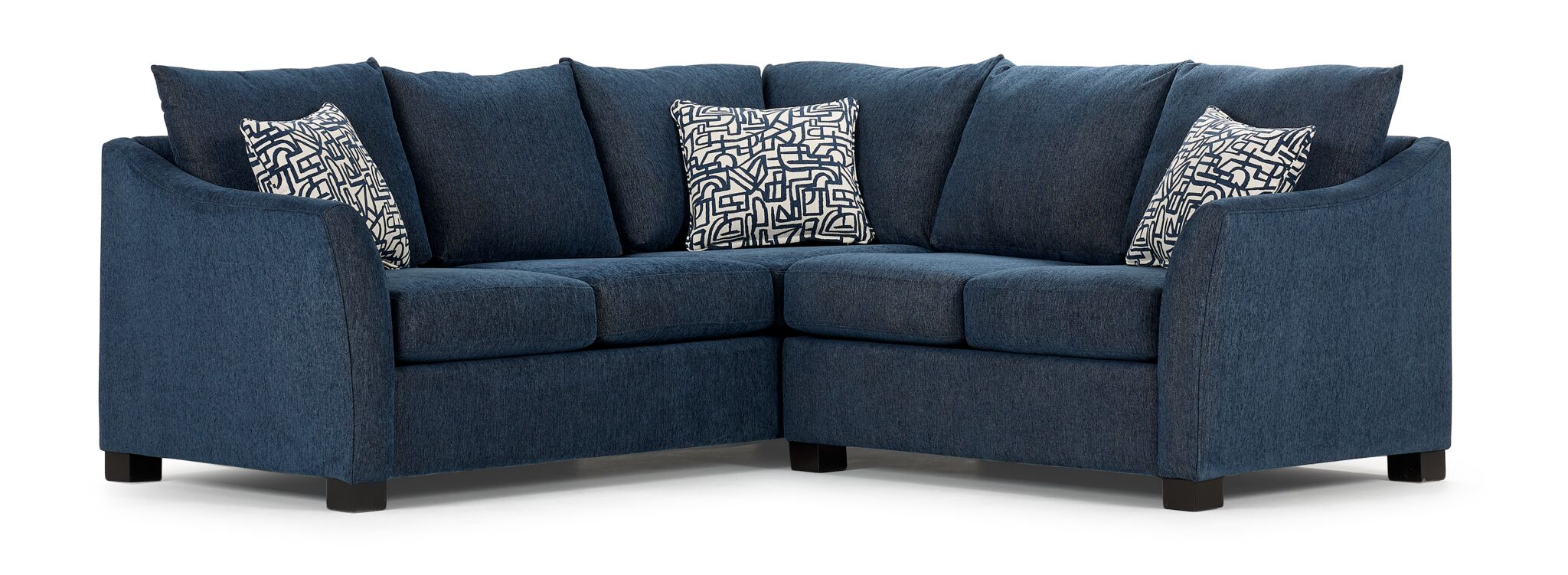 Tami 2-Piece Sectional with Right-Facing Loveseat - Dexter Dark Blue