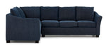 Tami 2-Piece Sectional with Right-Facing Sofa - Dexter Dark Blue