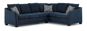 Tami Sectionnel 2 mcx avec sofa côté gauche – bleu foncé