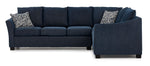 Tami 2-Piece Sectional with Left-Facing Sofa - Dexter Dark Blue