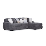 Teddy 2-Piece Sectional with Right-Facing Chaise-Grey