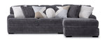 Teddy 2-Piece Sectional with Right-Facing Chaise-Grey