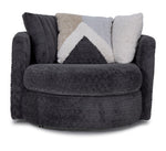 Teddy Swivel Chair-Grey