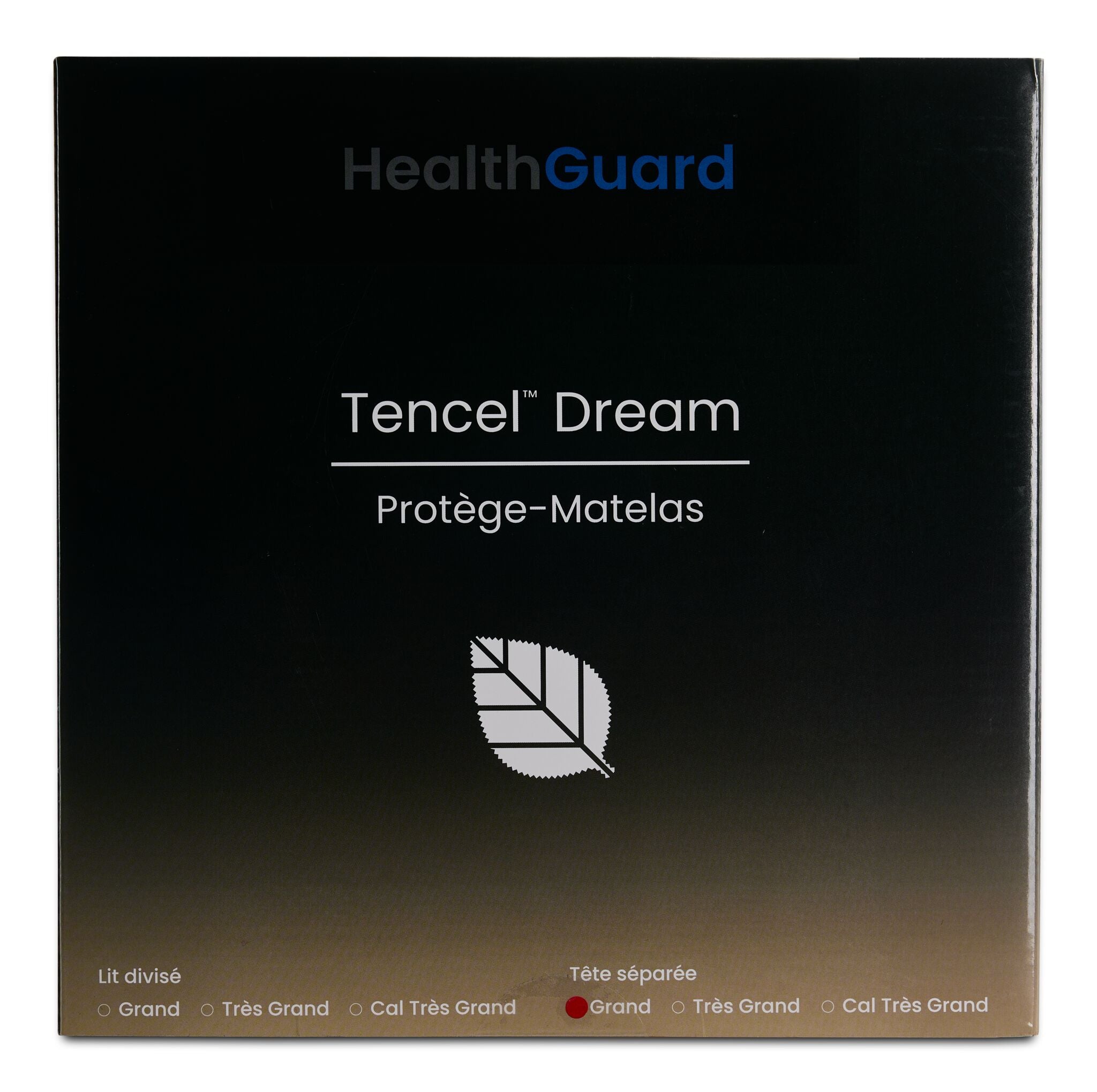 Tencel Dream Protège-matelas avec tête de lit divisée grand--Tissu
