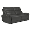 Theo Sofa inclinable électrique en cuir à double inclinaison – granite