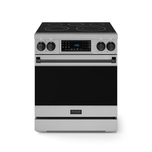 Thor Kitchen Série Gordon Ramsay Cuisinière électrique professionnelle autonome 4,55 pi³ acier inoxydable RSE30-BLK