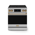 Thor Kitchen Stainless Steel Freestanding Professional Electric Range |Gordon Ramsay Series (4.55 cu.ft.) -RSE30-BRZ