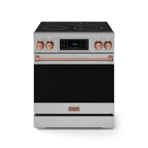 Thor Kitchen Série Gordon Ramsay Cuisinière électrique professionnelle autonome 4,55 pi³ acier inoxydable RSE30-RSG