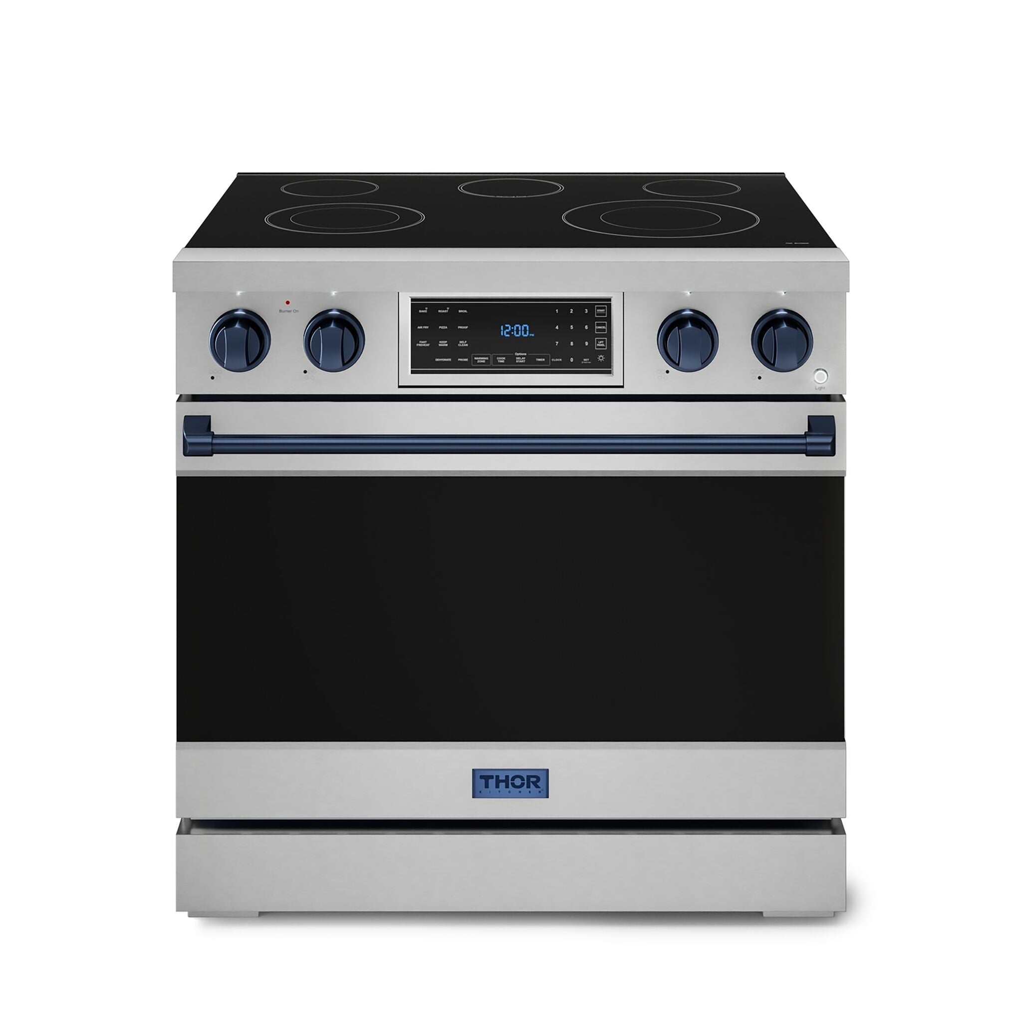 Thor Kitchen Stainless Steel Freestanding Professional Electric Range|Gordon Ramsay Series (6 cu.ft) - RSE36-BLU