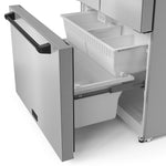 Thor Kitchen - Gordon Ramsay Collection 36" 20.3 Cu. Ft. Stainless Steel Counter-Depth French Door Refrigerator with Ice Maker - RF3621CTD99-BLK