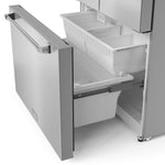 Thor Kitchen - Gordon Ramsay Collection 36" 20.3 Cu. Ft. Stainless Steel Counter-Depth French Door Refrigerator with Ice Maker - RF3621CTD99-BLK