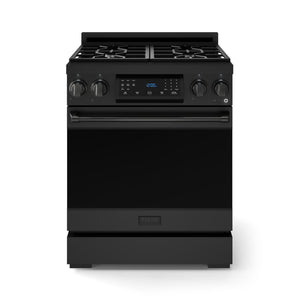 Thor Kitchen Black Stainless Steel Freestanding Professional Liquid Propane Gas Range|Gordon Ramsay Series (4.55 cu.ft.) - RSG30BLP