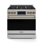 Thor Kitchen Stainless Steel Freestanding Professional Gas Range|Gordon Ramsay Series (6 cu.ft.) - RSG36-BRZ