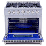 Thor Stainless Steel Freestanding Dual Fuel Range (5.2 cu.ft.) - HRD3606U