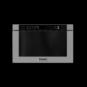 Thor Four micro-ondes tiroir 1,2 pi³ encastrable acier inoxydable TMD2402