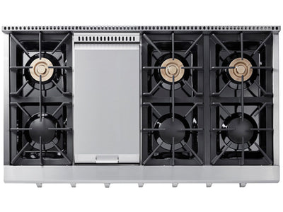 Thor Surface de cuisson au gaz 48 po acier inoxydable HRT4806U