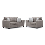 Tilley Sofa and Loveseat Set - Taupe