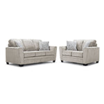 Tilley Sofa and Loveseat Set - White