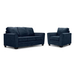 Tilley Sofa and Chair Set - Indigo