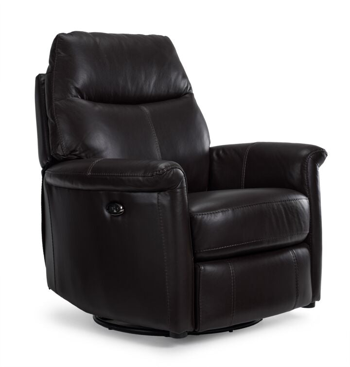 Torino Leather Power Recliner - Brown