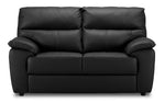 Toscana Leather Loveseat - Black