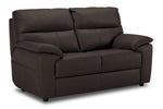 Toscana Leather Sofa, Loveseat and Chair Set - Chocolate