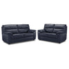 Toscana Ens. Sofa et causeuse en cuir - marine