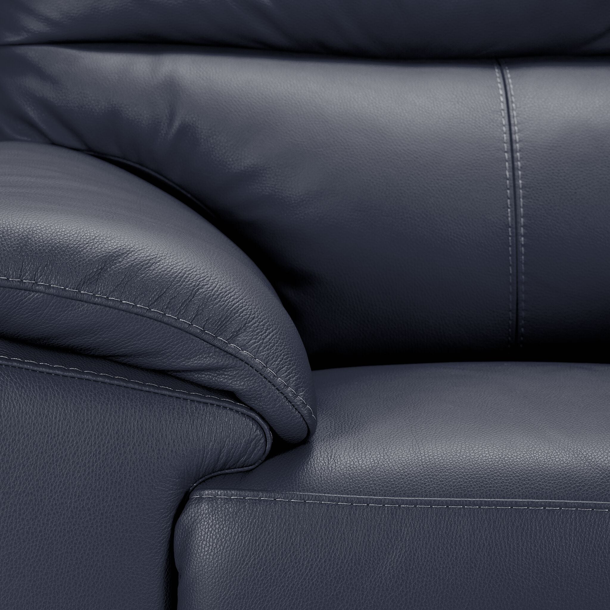 Toscana Leather Sofa - Navy Blue