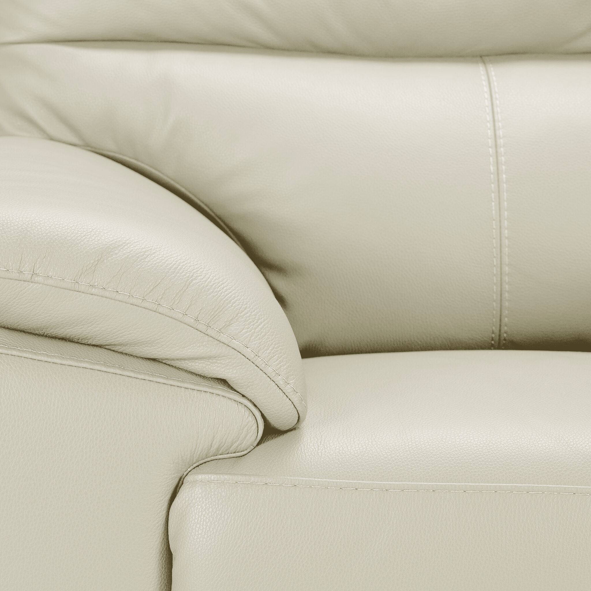 Toscana Leather Loveseat - White