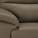 Toscana Leather Sofa and Loveseat Set - Taupe