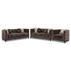 Tresor Ens. Sofa, causeuse et fauteuil – brun foncé