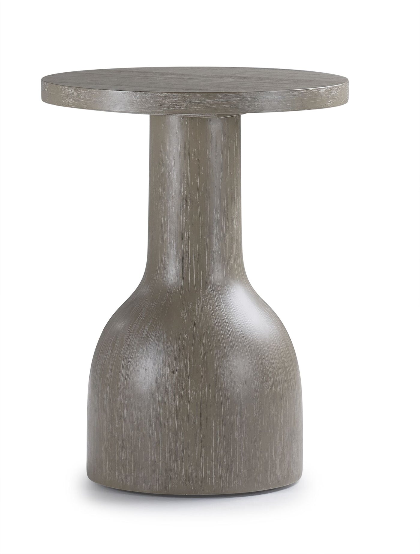 Turin Round End Table - Grey