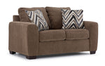 Tuscan Sofa, Loveseat and Chair Set - Brown, Grey