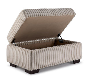 Tuscan Ottoman - Grey