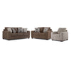 Tuscan Ens. Sofa, causeuse et fauteuil - brun, gris