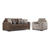 Tuscan Ens. Sofa et fauteuil - brun, gris