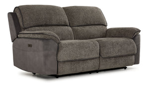 Vandelay Sofa inclinable électrique – gris et brun