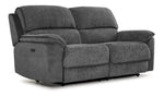 Vandelay Power Reclining Sofa and Loveseat Set - Grey
